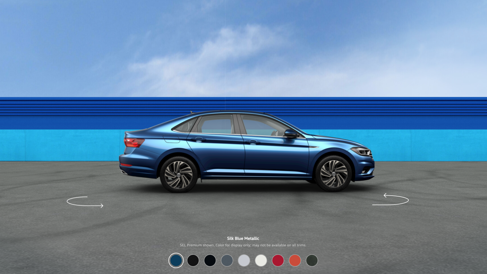 Volkswagen configurator - interior view frame