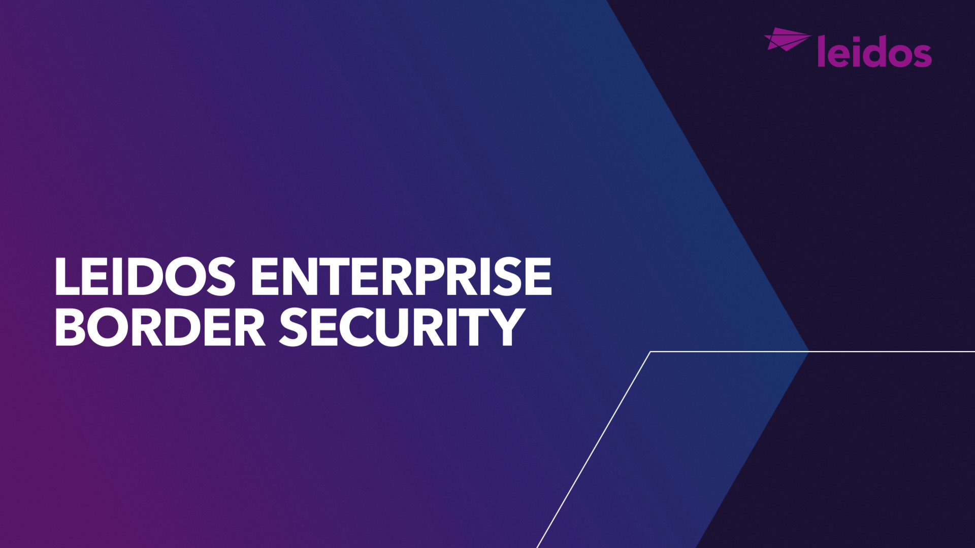Leidos Enterprise Border Security film still 1